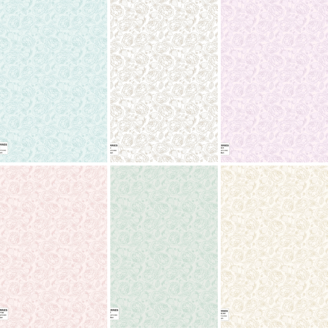 Blooms and Berries by Poppie Cotton - 5"x5" Charm Pack (42 Squares)