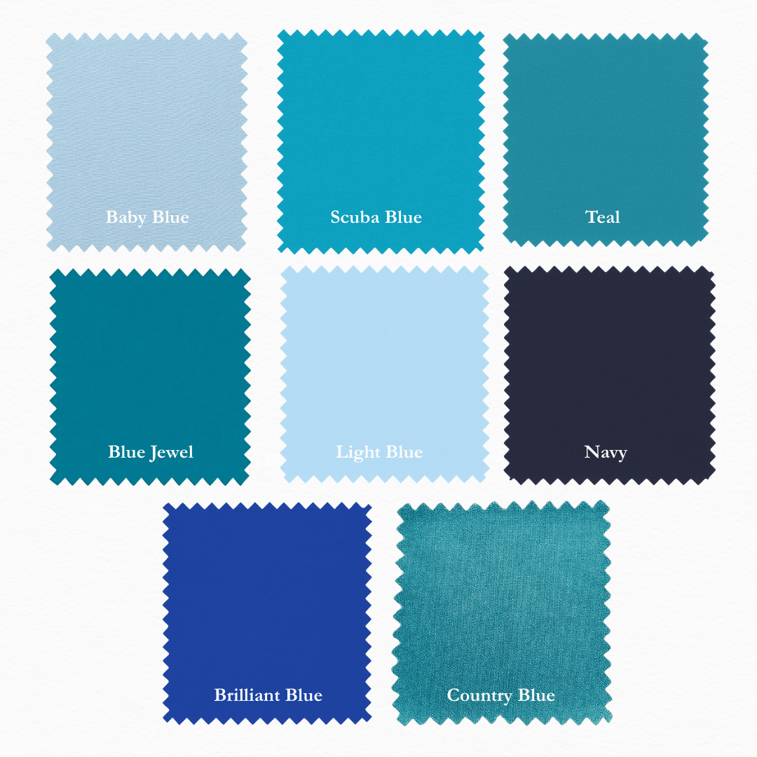 Supreme Solids - One Yard Bundle - 8 pack (Blues)