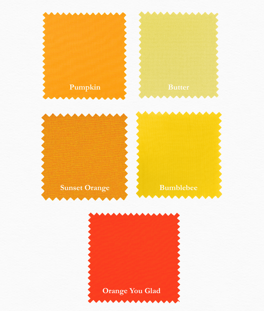 Supreme Solids - One Yard Bundle - 5 pack (Citrus)