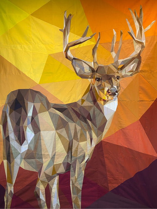 White Tail Buck Quilt Kit