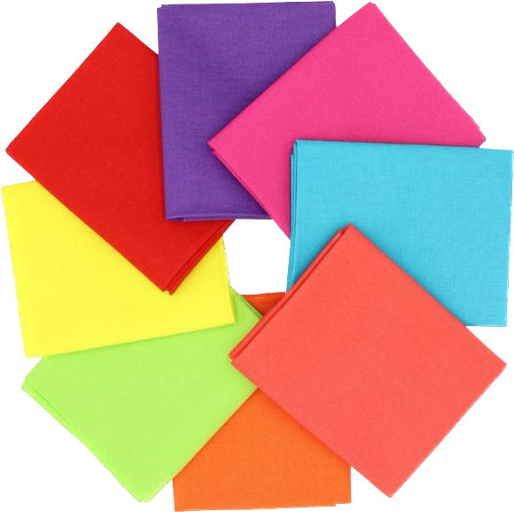 Supreme Solids - Fat Quarter Bundle - 8 pack (Rainbow)