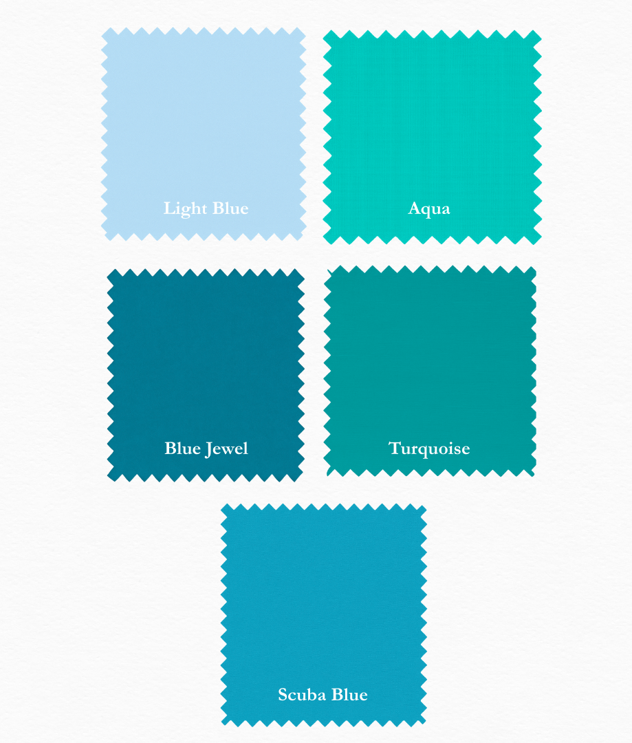 Supreme Solids - One Yard Bundle - 5 pack (Ocean Blues)