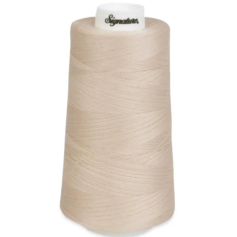 Signature 40 wt Cotton Quilting Thread 3,000 yd Cone - Ivory