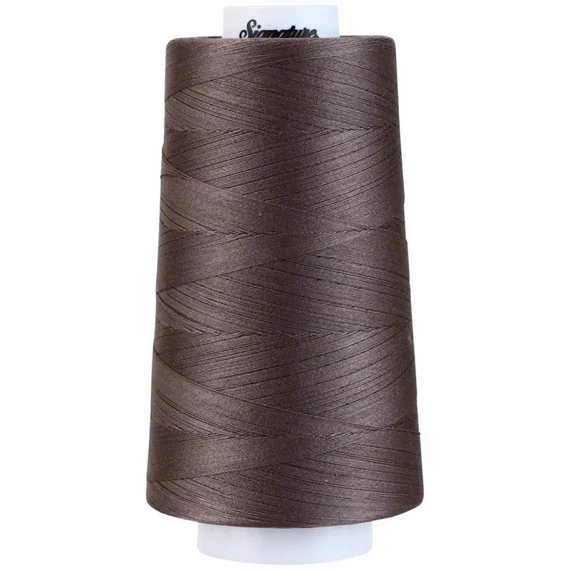 Signature 40 wt Cotton Quilting Thread 3,000 yd Cone - Iron
