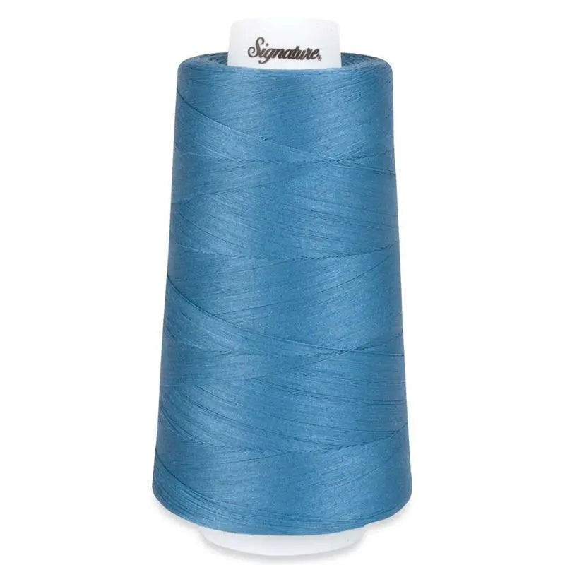Signature 40 wt Cotton Quilting Thread 3,000 yd Cone - Stone Blue