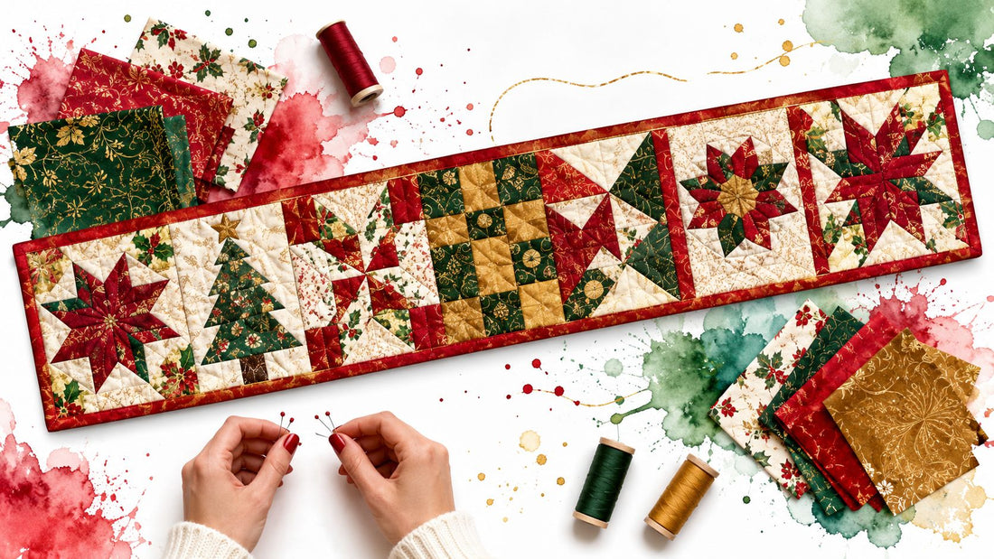 7 Christmas Table Runner Quilt Patterns