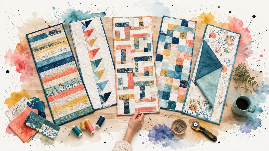 Simple Table Runner Patterns: 5 Easy Projects