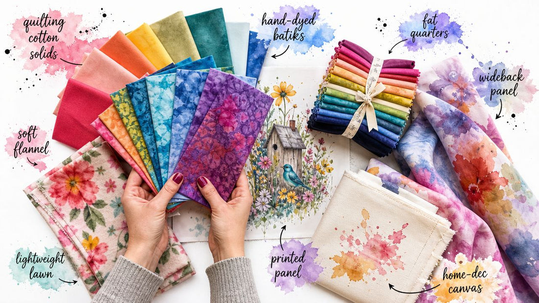 Types of Quilting Fabric: A Complete Buyer's Guide