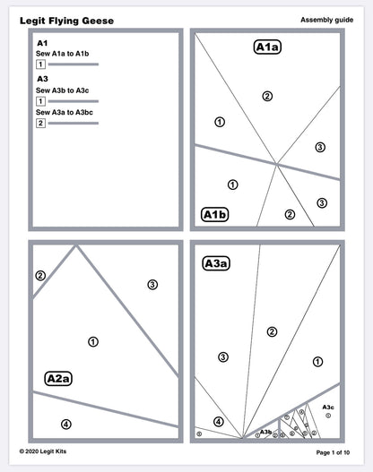 Flying Geese Quilt Kit