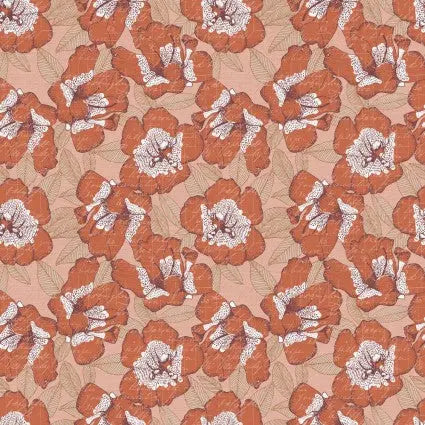 Bud To Bloom Azelias Pink 118" Wideback Fabric per yard