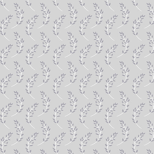 Sweet Dreams Flannel - Dreamy Leaf - Gray