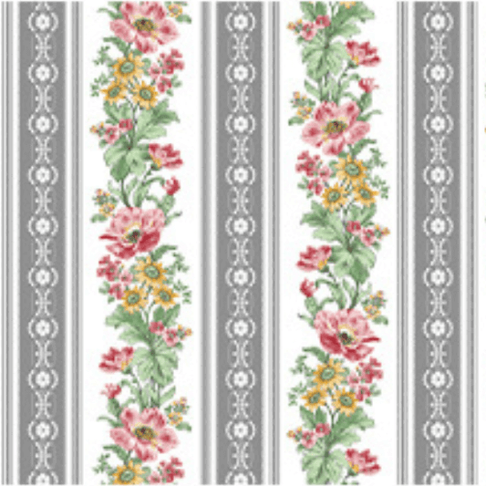French Romance - Stripe - White