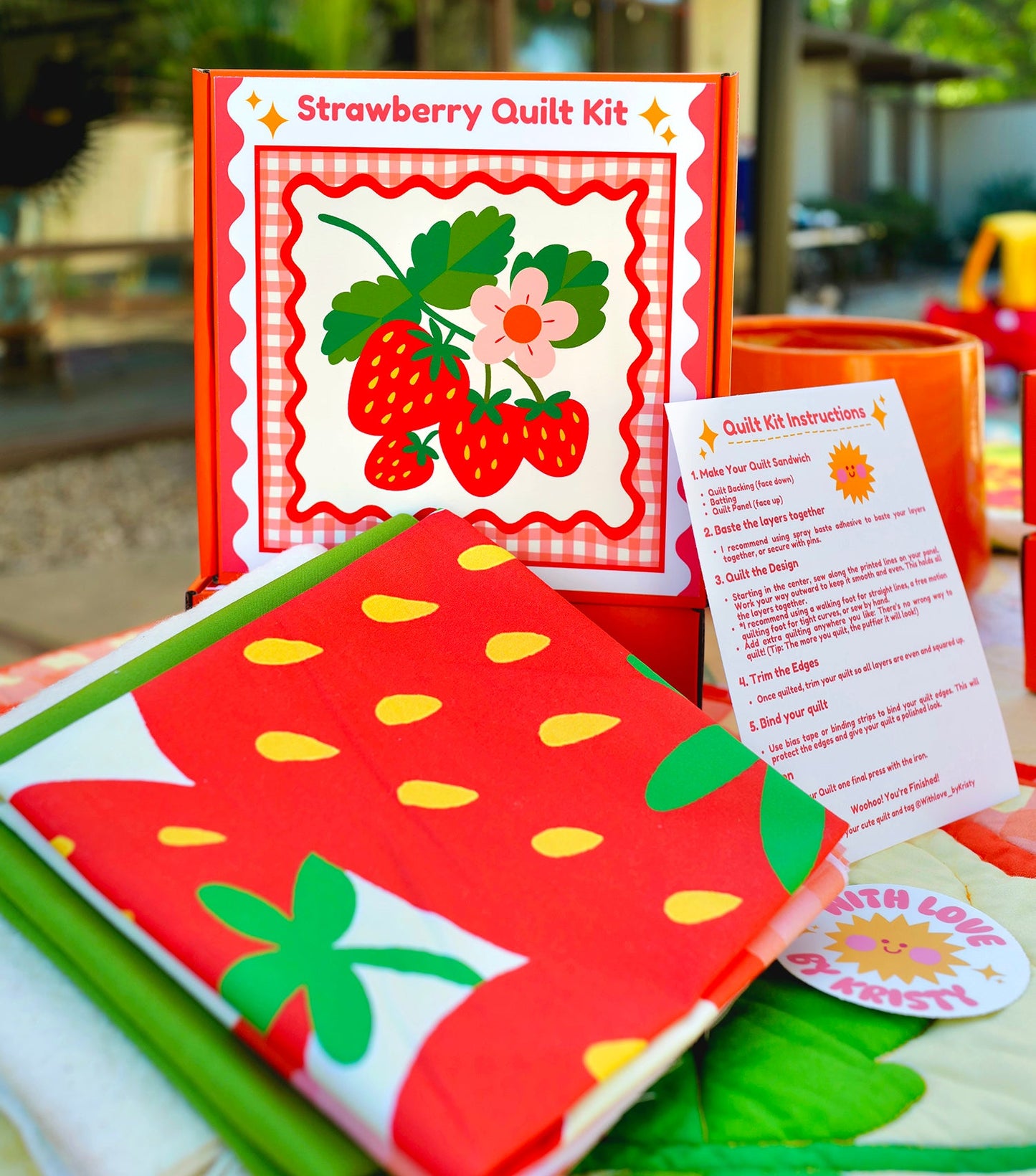 Strawberry Quilt Kit