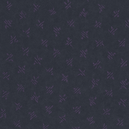 The Buggy Barn Yarn Dyes - Charcoal with Purple Stars (3-Yard Pack)