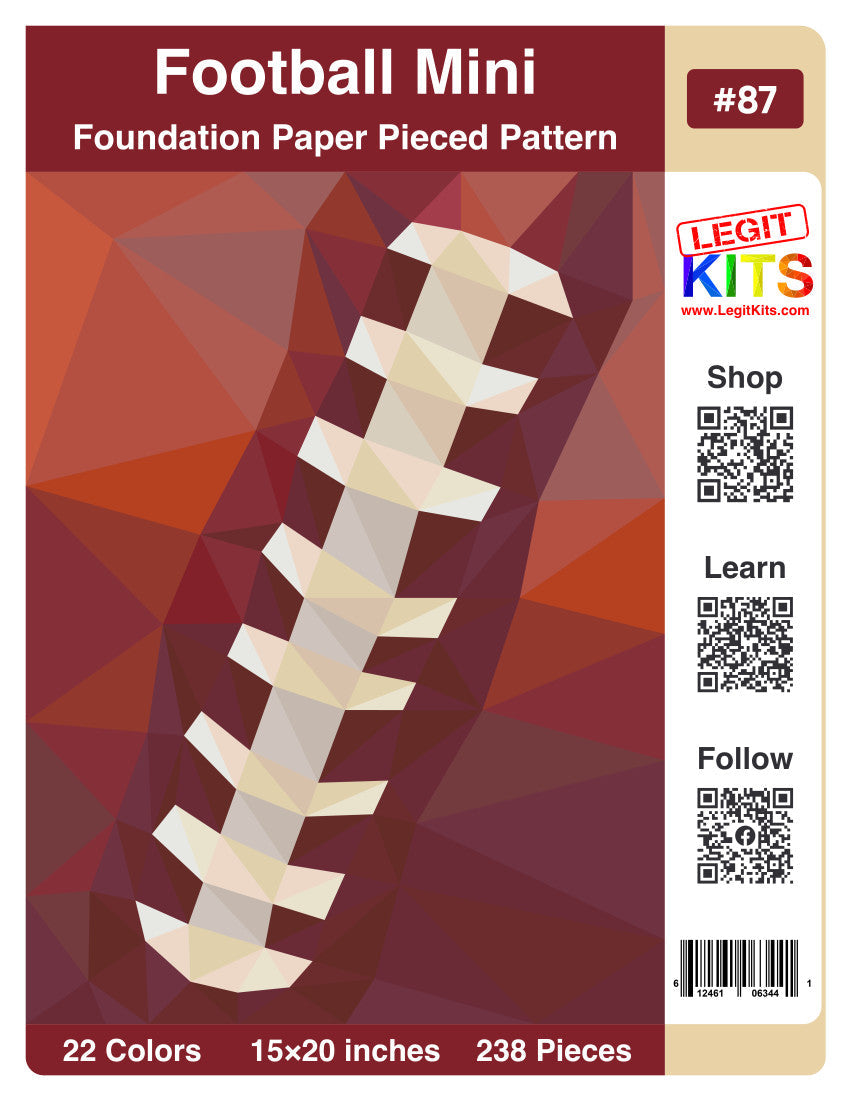 Football Mini Quilt Kit