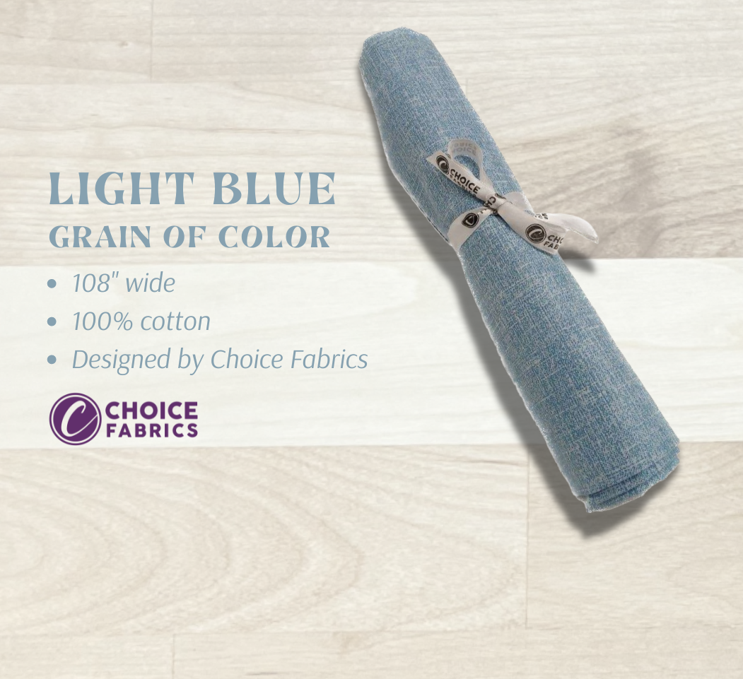 Grain of Color 108" Supreme Backings - Light Blue