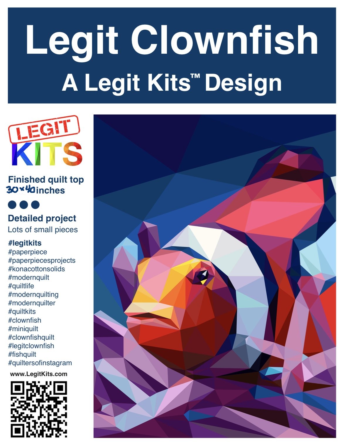 Clownfish Quilt Kit