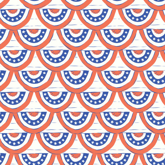 Stars, Stripes & Sun - Red White and Bunting