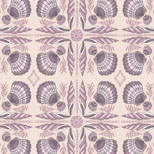 Seashell Serenade - Shell Tile - Beige