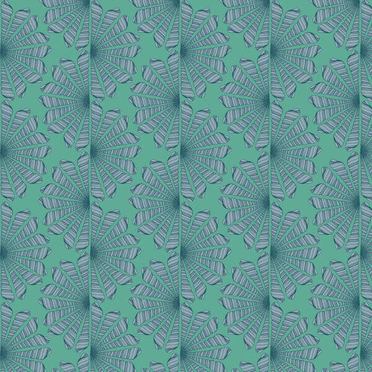 Seashell Serenade - Shell Fan - Green