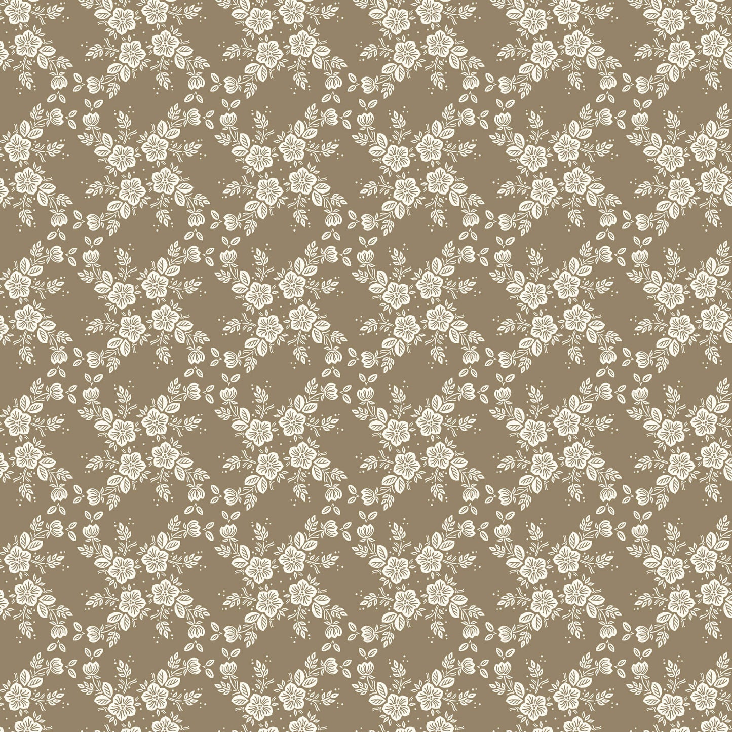Cottage Garden - Lattice Vine - Brown