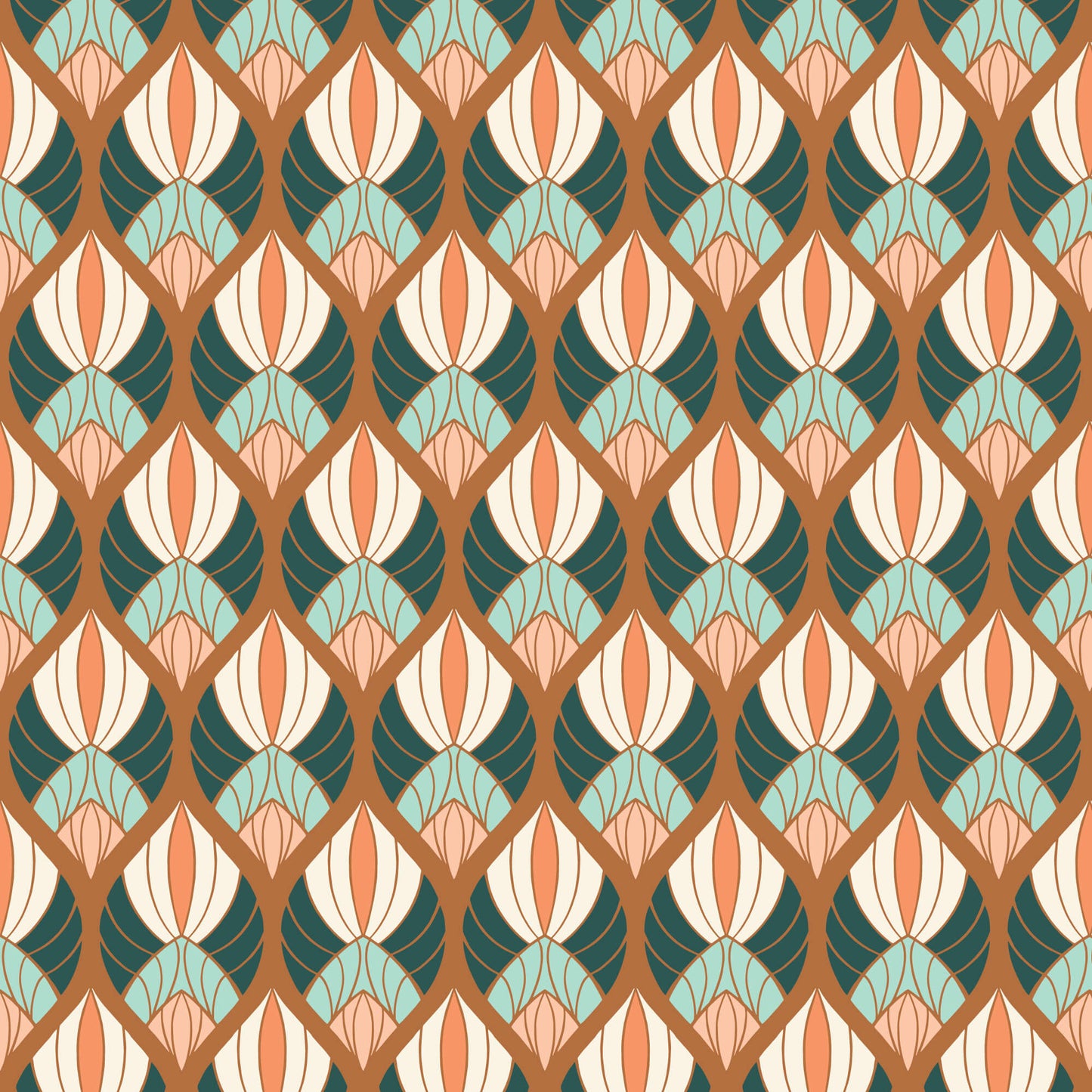 Florissima - Deco Shells - Coral (3-Yard Pack)
