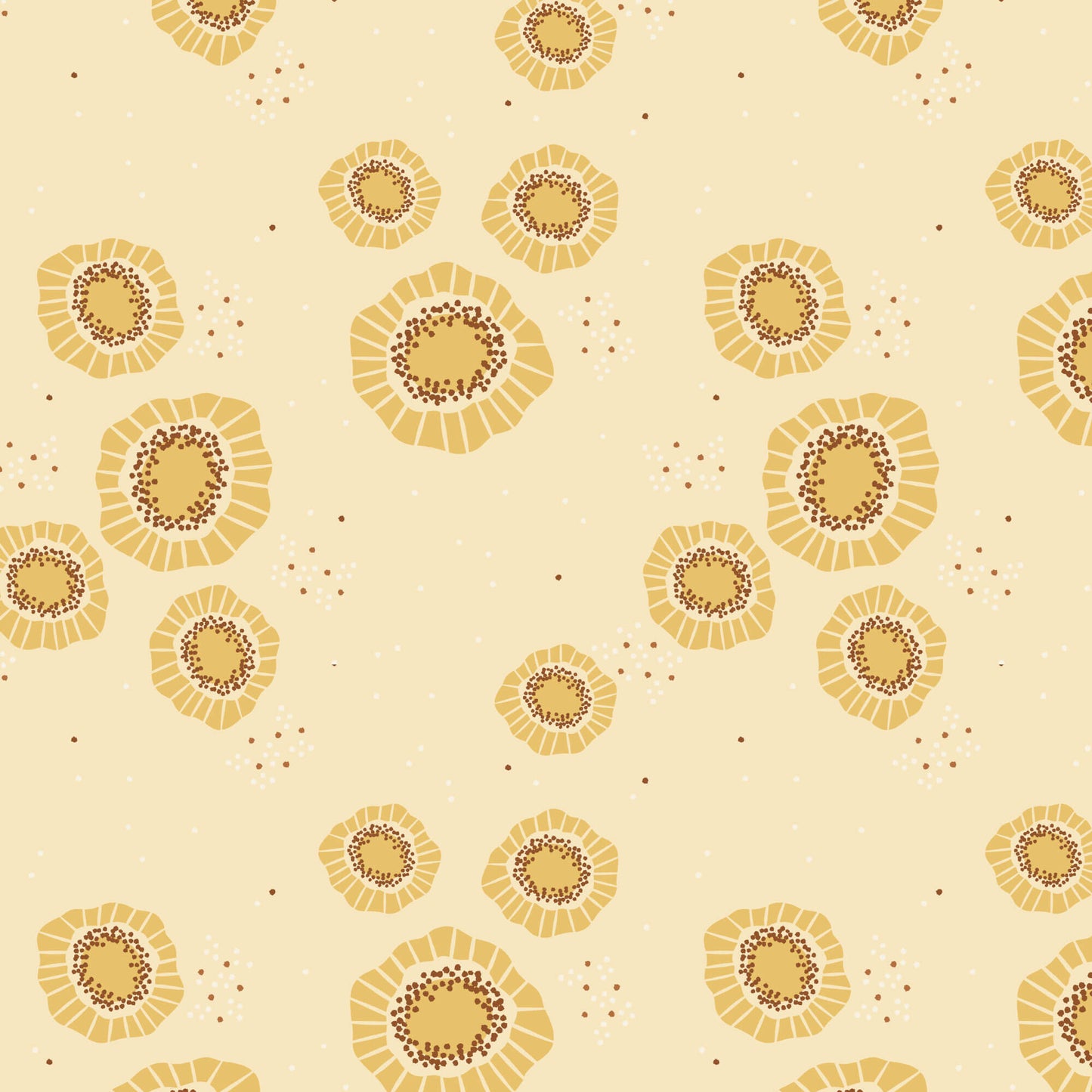 Florissima - Sparkle Blooms - Gold (3-Yard Pack)