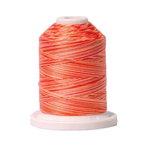261 Orange Craze Signature Cotton Variegated Thread Mini Spool - 40WT