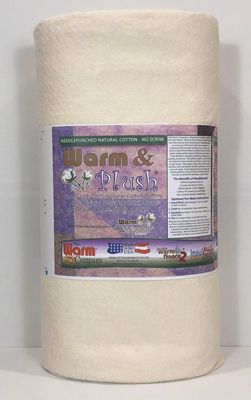 Warm & Plush 45" x 10 YD Cotton Batting Roll - Soft and Luxurious Cotton Batting