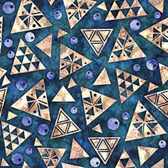 Flamenco - Geo Triangle - Blue