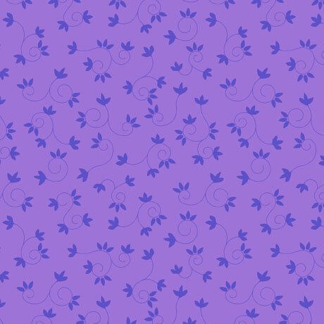 My Watercolor Garden - Scroll and Flower - Purple