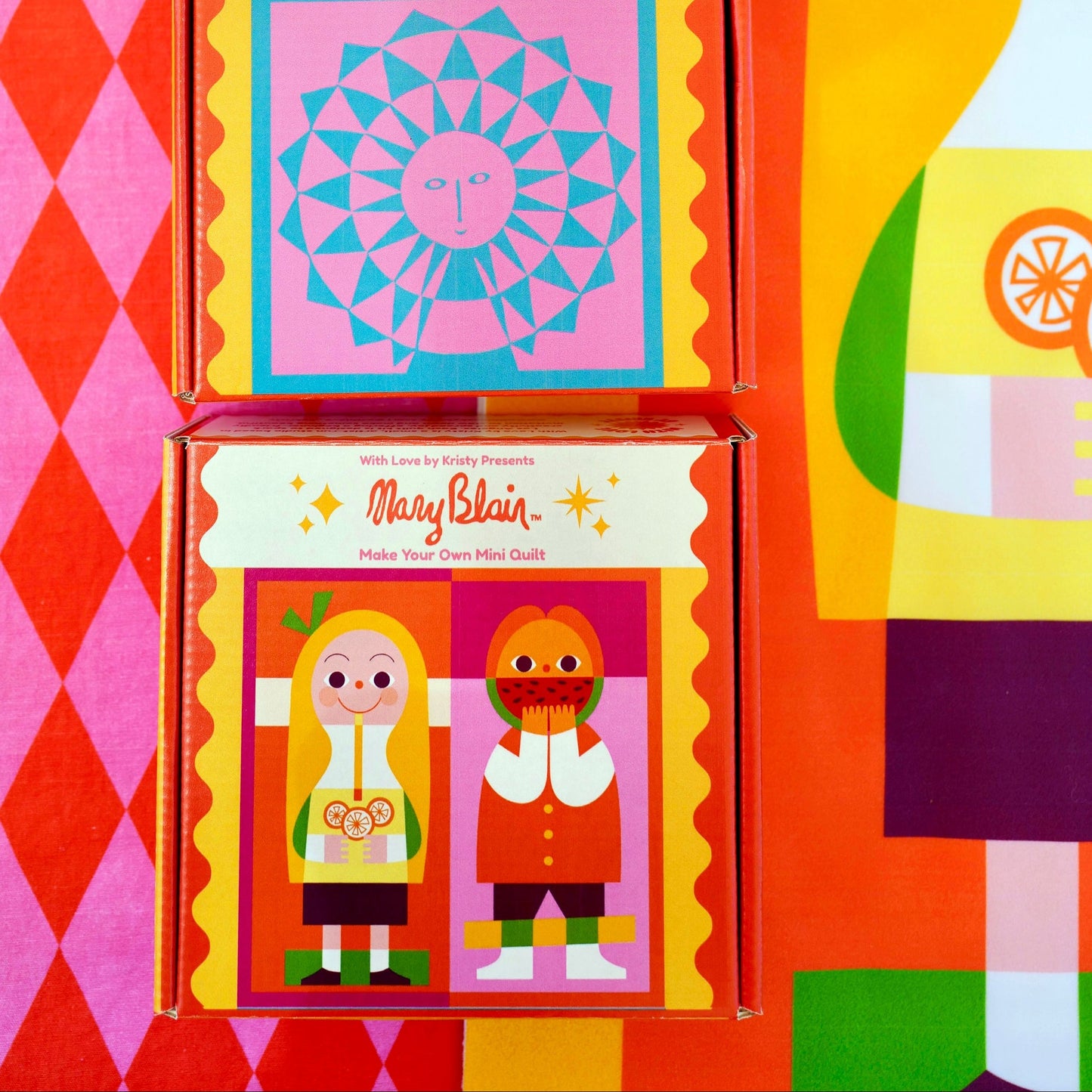 Mary Blair™ Lemonade Girl and Watermelon Boy Mini Quilt Kit