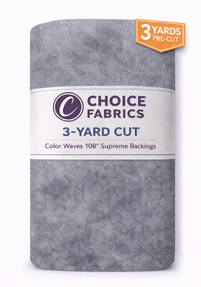 Color Waves 108" Supreme Backings - Light Grey (3-Yard Pack)