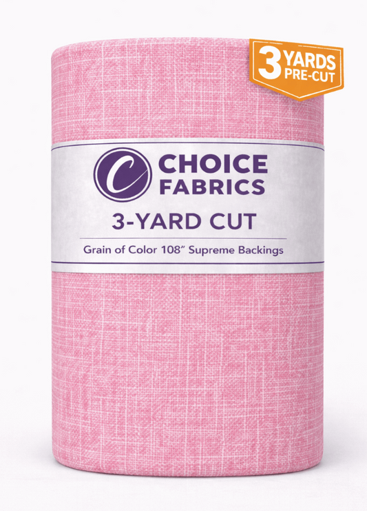 Grain of Color 108" Supreme Backings - Light Pink (3-Yard Pack)