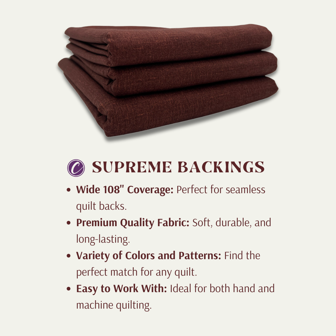 Grain of Color 108" Supreme Backings - Chocolate