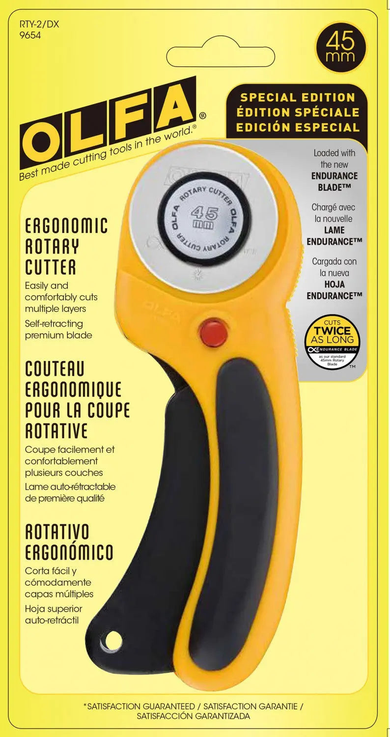 OLFA Deluxe Ergonomic Rotary Cutter 45 mm