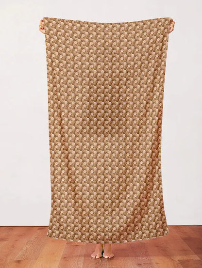 Brown Gold My Pet Family Yarn Balls Cotton 44"/45" Fabric Per Yard