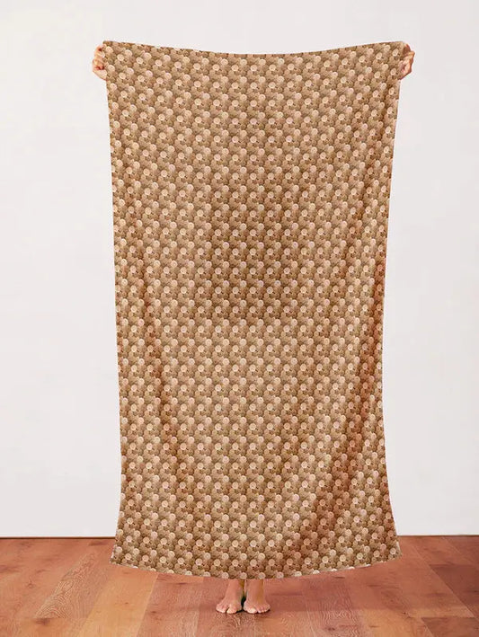 Brown Gold My Pet Family Yarn Balls Cotton 44"/45" Fabric Per Yard