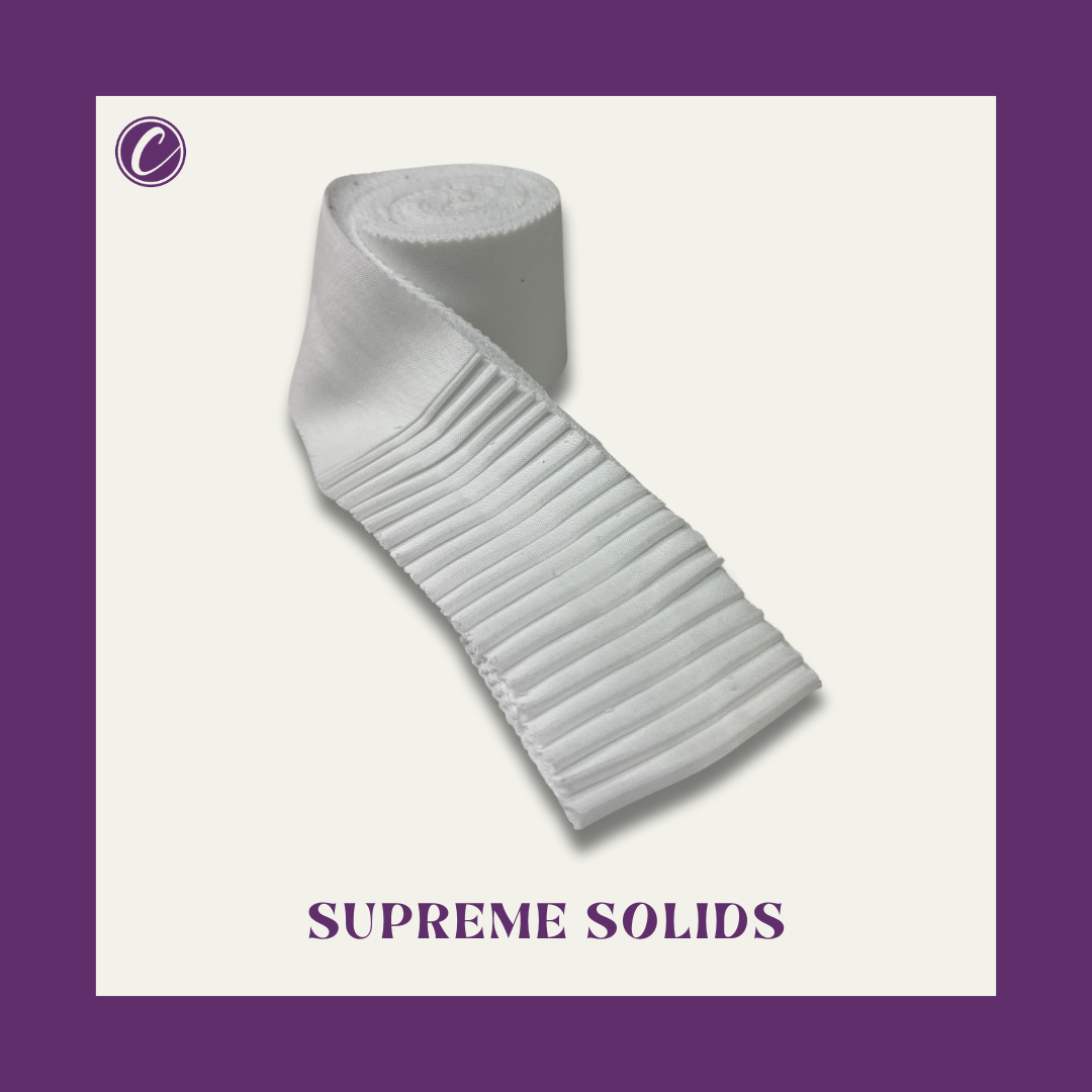 Supreme Solids - 2.5" Roll - White (20 cuts)