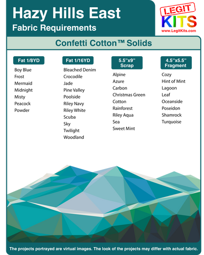 Hazy Hills East Pattern (CONFETTI)