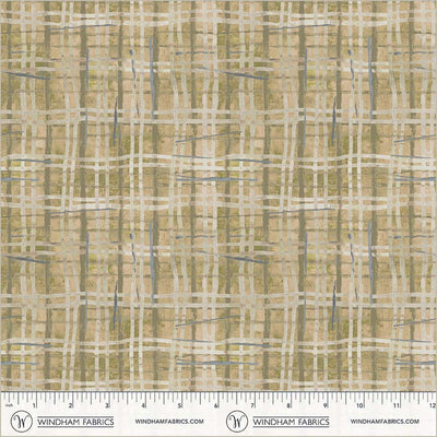 Porch Screen Plaid Dusty Cotton 43/44 Fabric Per Yard