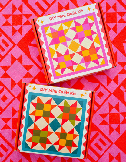Mini Quilt Kits - Turquoise