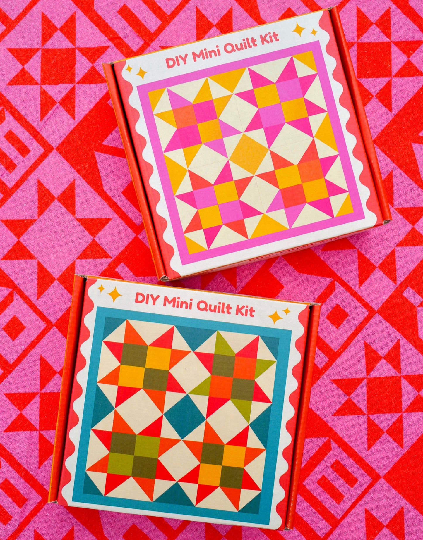 Mini Quilt Kits - Pink