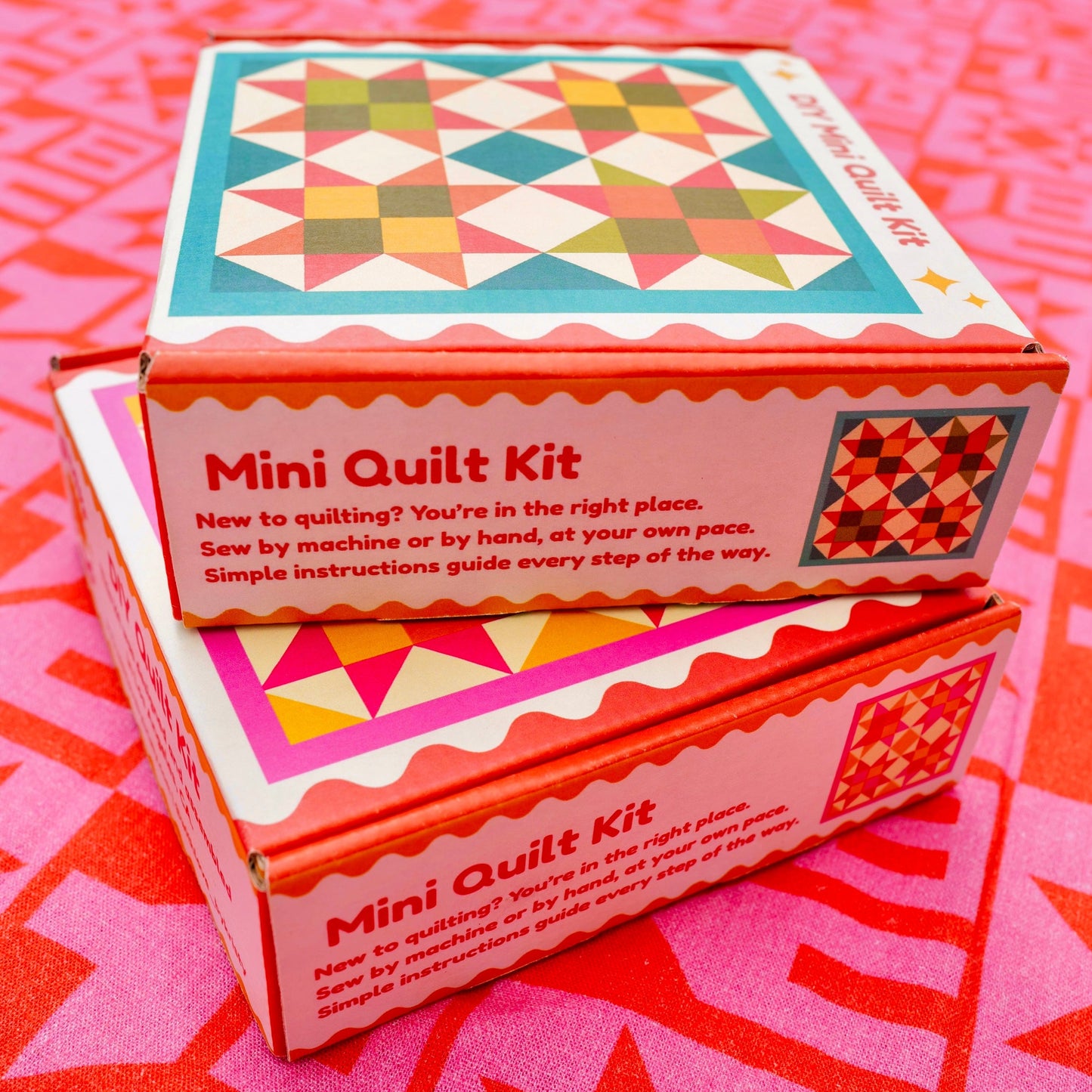 Mini Quilt Kits - Pink