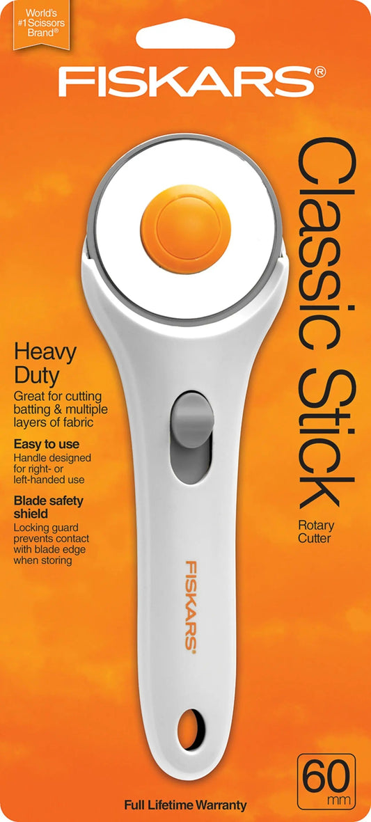 60mm Stick Rotary Cutter White and Orange