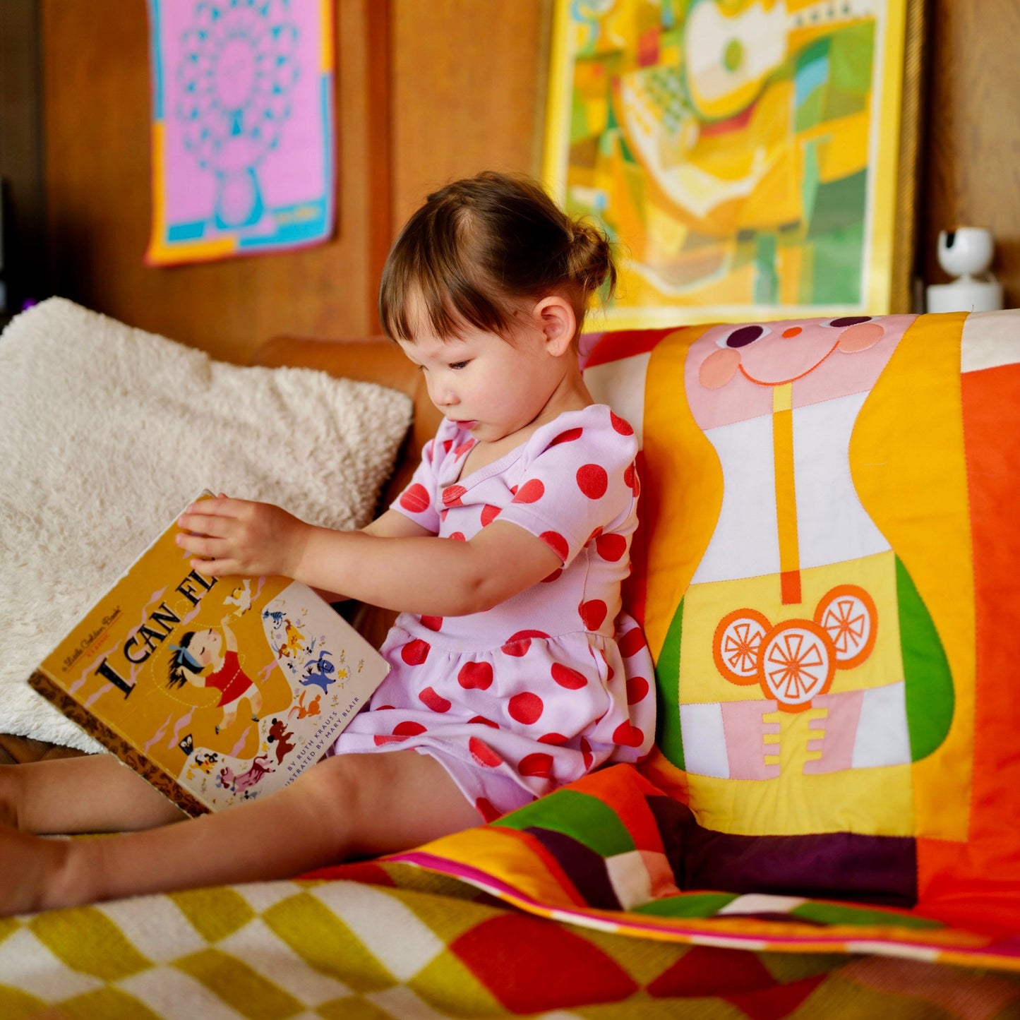 Mary Blair™ Lemonade Girl and Watermelon Boy Quilt