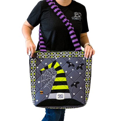Quilted Trick or Treat Tote - Quilt Kit (Gray Panel)