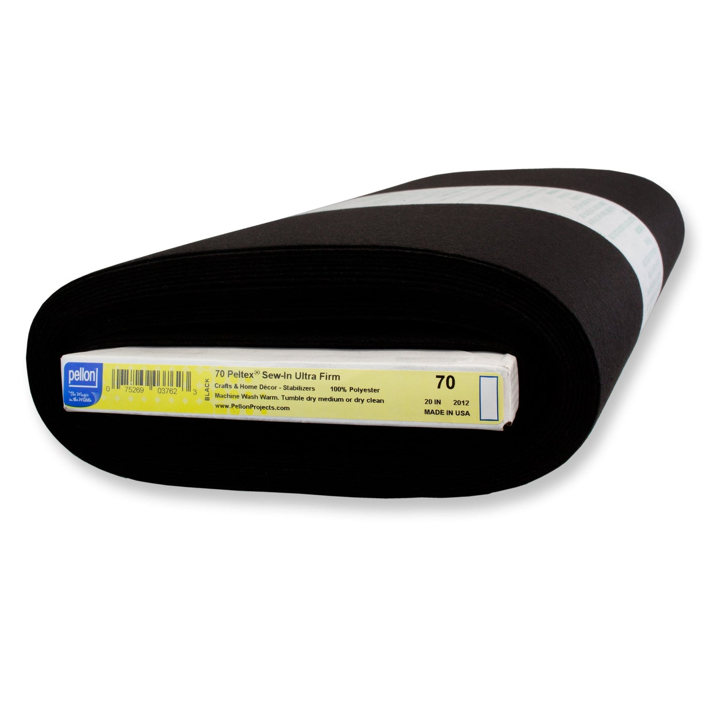 Pellon® 70 Peltex Ultra-Firm Sew-In Stabilizer 20" x 10 yard Bolt (Black)