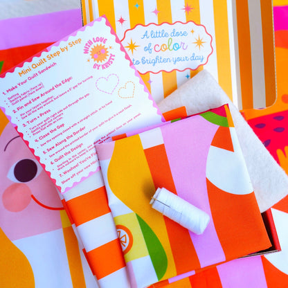 Mary Blair™ Lemonade Girl and Watermelon Boy Mini Quilt Kit