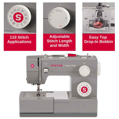 SINGER® Heavy Duty 6380 Sewing Machine with Extension Table